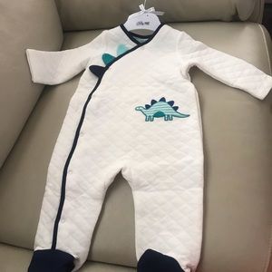 Little Me onesie, dinosaur print